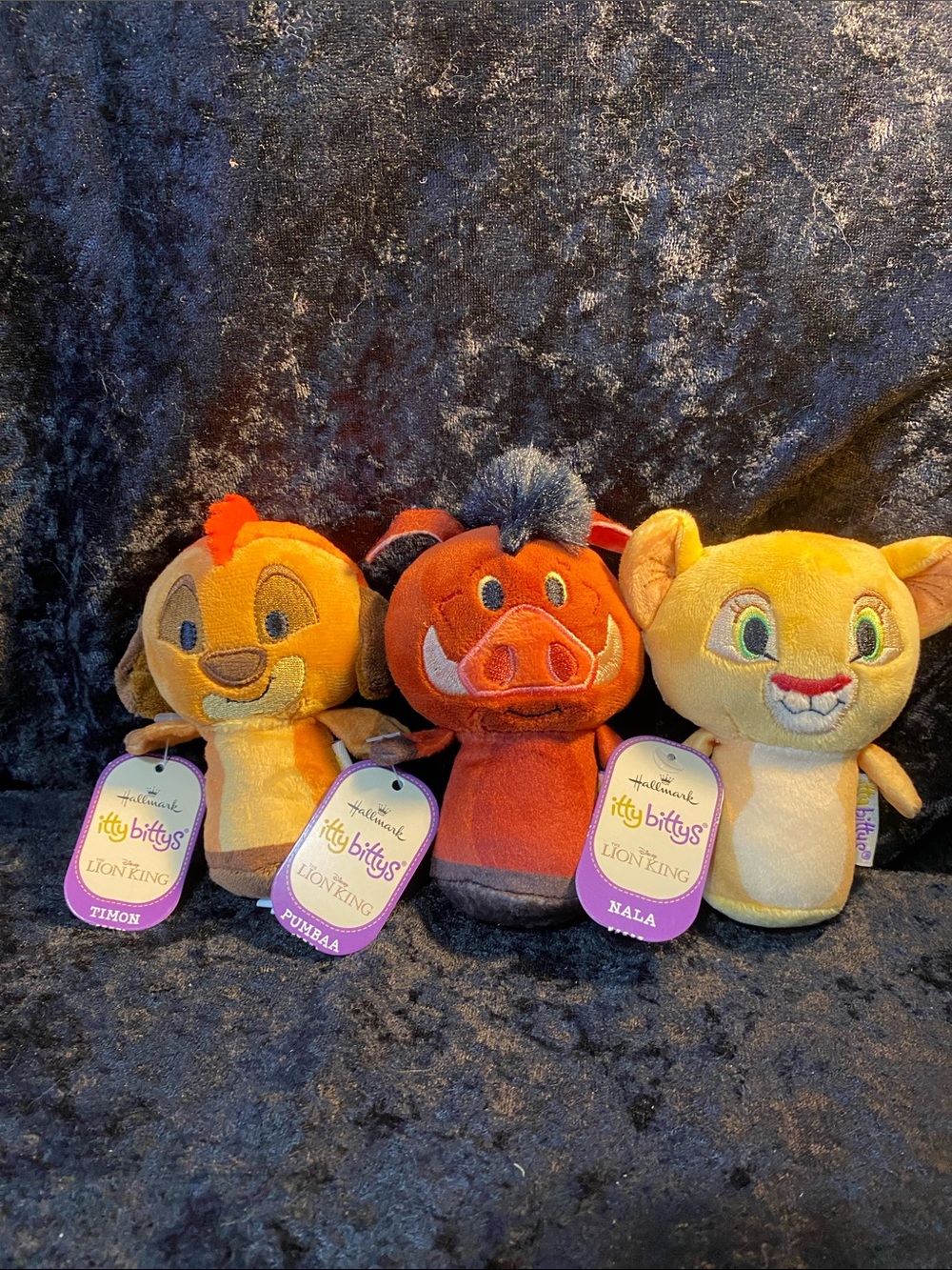 The Lion King Plush Trio - Timon, Pumbaa & Nala (Yellow, Orange, Brown)